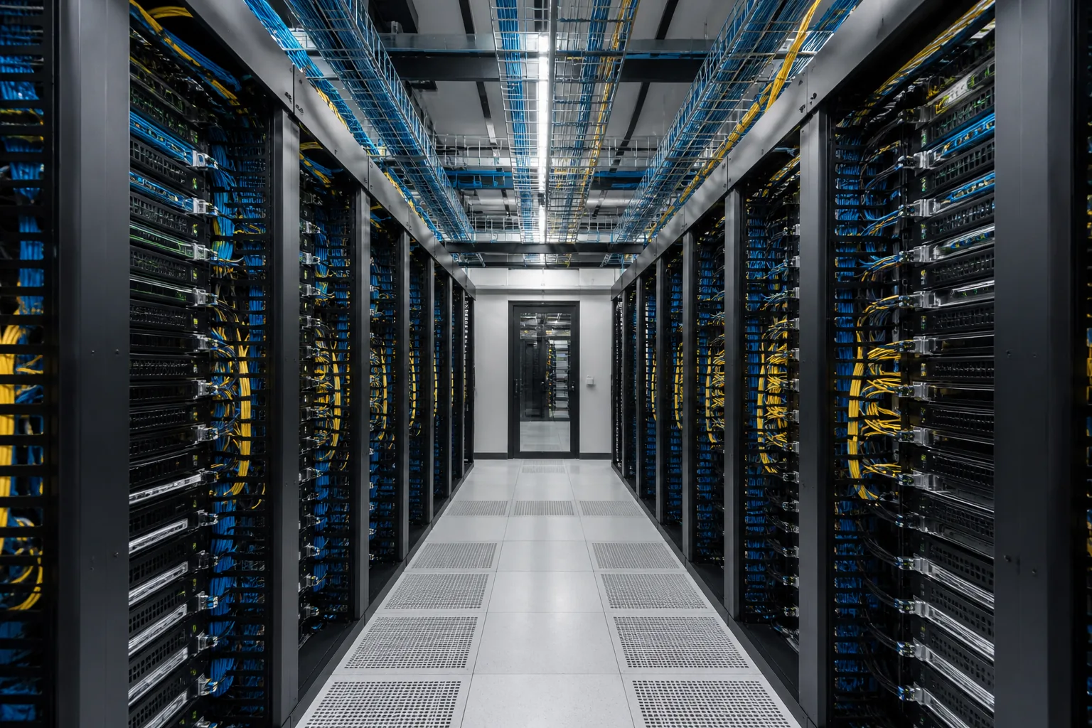 Infraestructura de servidores y cableado estructurado en centro de datos