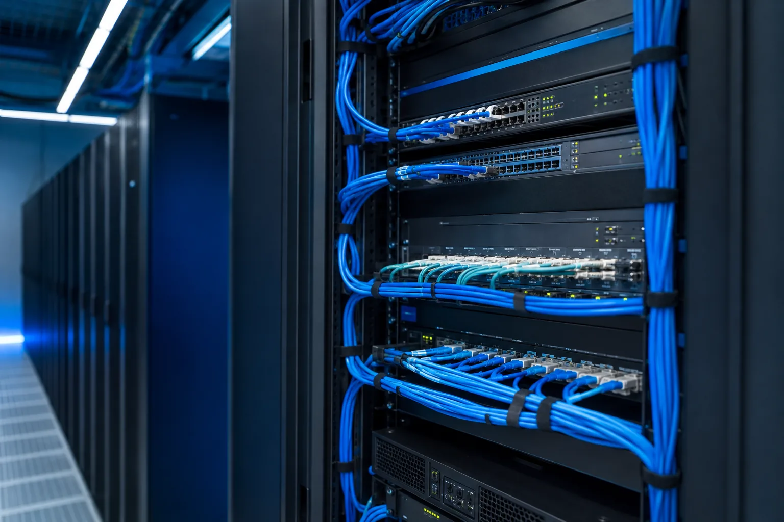 Professional enterprise networking installation